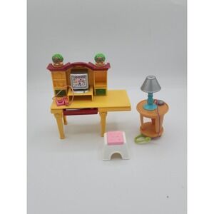 Fisher Price Loving Family Dollhouse Computer Desk Furniture  Toy Lot Bundle‎
